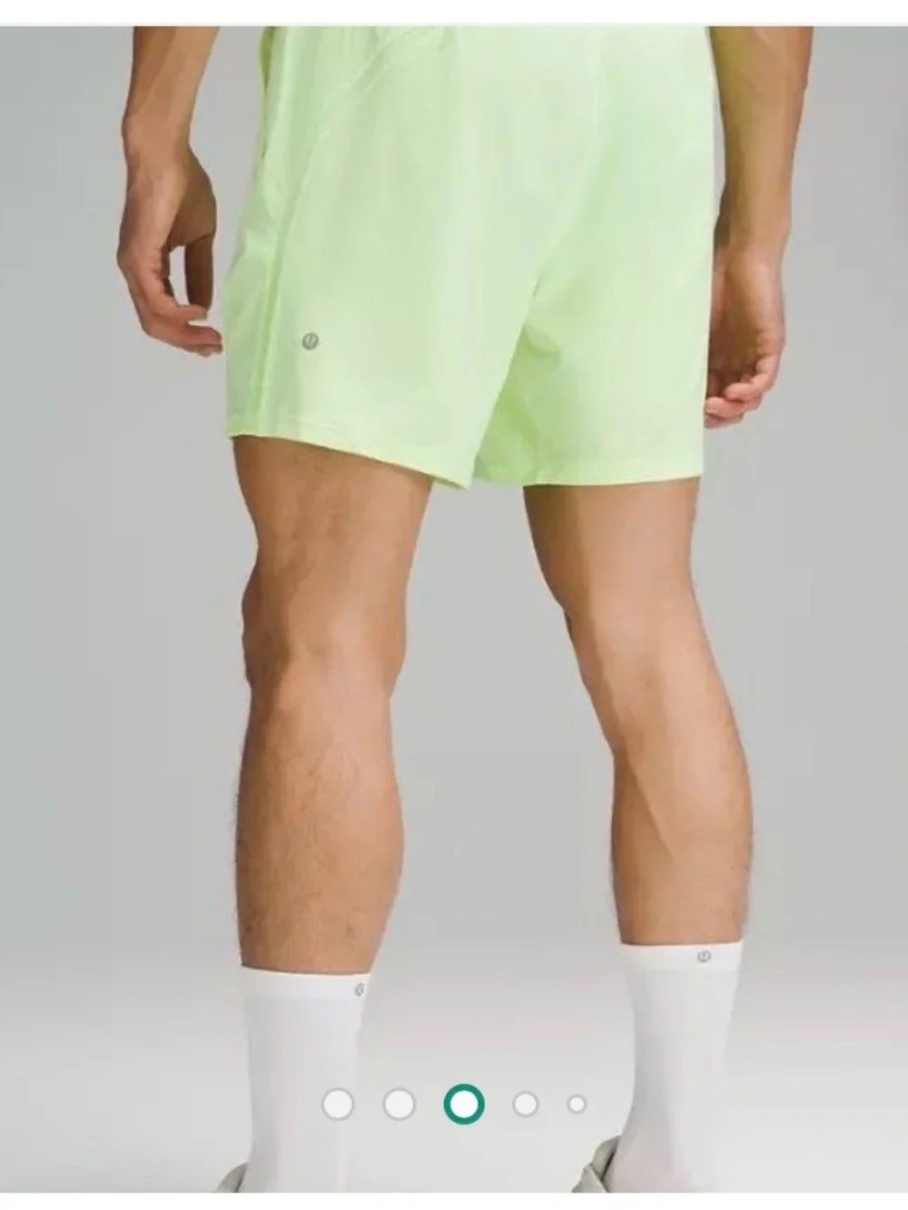NWT Men's license to train 7inch lemon Neon Green Athletic Shorts XL